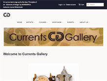 Tablet Screenshot of currentsgallery.com